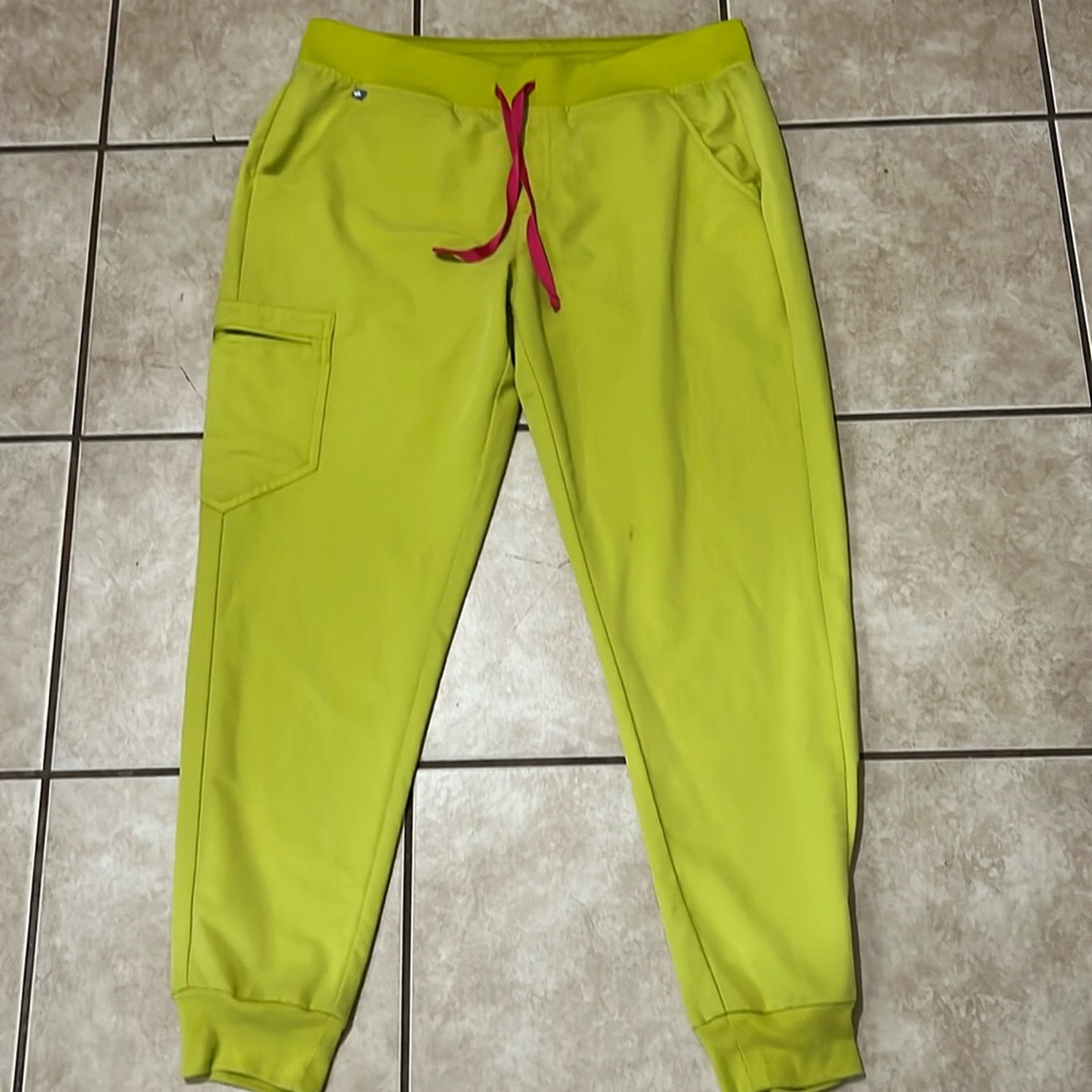 Figs Zamora Joggers Scrub Bottoms Limeade Size Large